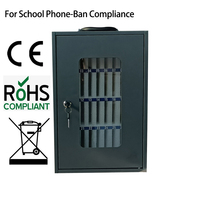 Boîte de rangement pour téléphones portables, 32, 34, 36, 38 ou 25 emplacements, en métal, avec serrure à empreinte digitale, murale, pour salle de classe ou bureau