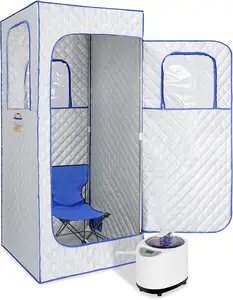 2024 Newest Full Body Portable Barrel Steam Sauna With 2.6L Steamer