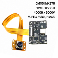 Module de caméra à reconnaissance faciale avec capteur CMOS IMX378 12MP 4000H x 3000V USB3.0 Type-C autofocus pour caméscopes MJPEG/YUY2/H.264
