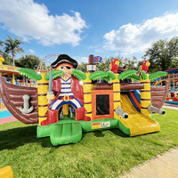 Toboggan Gonflable Bateau Pirate, Toboggan Gonflable Extérieur, Château Gonflable pour Festival
