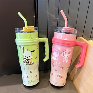 Oferta Caliente: Termo de Vacío con Diseño de Dibujos Animados, Gran Capacidad, con Asa y Pajita, Botella Portátil para Coche, <span class=keywords><strong>Venta</strong></span> al por Mayor de Artículos para Bebidas - Product Image 2