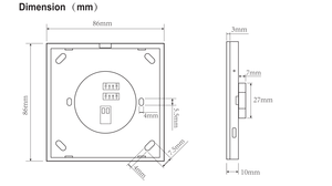 Nhạy cảm cảm ứng <span class=keywords><strong>Dimmer</strong></span> màu điều khiển nhiệt độ mịn Glass Bảng điều chỉnh euchips Dali Bảng điều chỉnh - Product Image 5