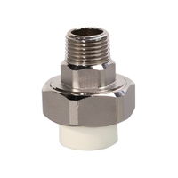 Raccord de tuyauterie PPR MG-E019, adaptateur mâle, union, laiton, technique de moulage fileté, garantie de 3 ans