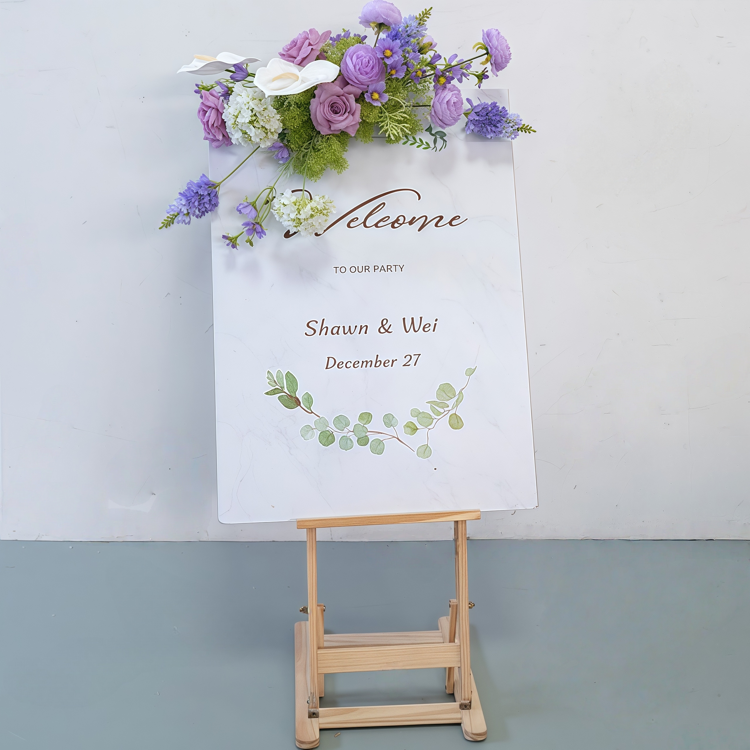 Floral Welcome Sign 1