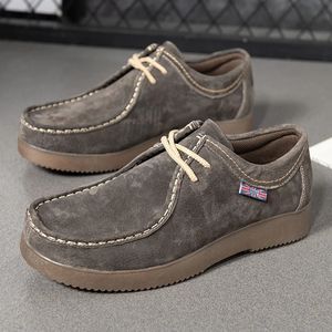 Zapatos Formales de Hombre, de Terciopelo, con Punta en Pico, Impermeables, con Cordones, Planos, Estilo Británico, para Negocios, Fiestas, Tallas 38-44 - Product Image 2