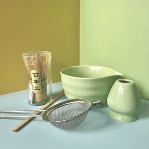 <span class=keywords><strong>Thé</strong></span> matcha japonais, fouet à matcha rose, bol à matcha, support de fouet en céramique, ensemble de cérémonie fait à la main, kit personnalisé - Product Image 2