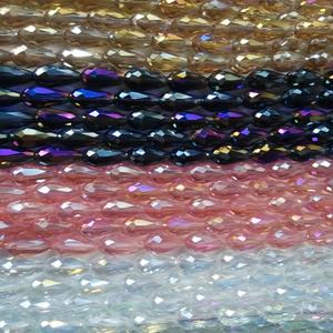 3*5mm <span class=keywords><strong>Murano</strong></span> <span class=keywords><strong>perline</strong></span> a goccia all'ingrosso gemma sfaccettata <span class=keywords><strong>perline</strong></span> a goccia <span class=keywords><strong>perline</strong></span> <span class=keywords><strong>di</strong></span> cristallo - Product Image 5