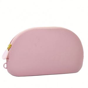 Colorful Candy Waterproof Silicone Cosmetic Bag Zipper Portable Fashion Women Travel <b>Makeup</b> <b>Case</b> <b>Brush</b> Pouch - Product Image 3