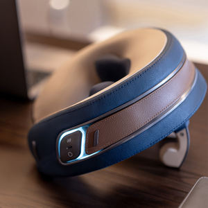 Oreiller de voyage en cuir de luxe en forme de U pour adultes étudiants Portable vertèbres cervicales cou épaule masseur confortable - Product Image 2