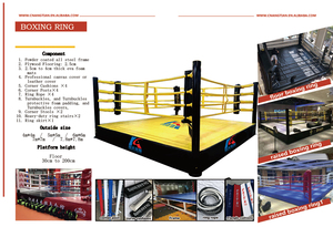 È possibile utilizzare l'anello di corde da boxe con piattaforma personalizzata 6m * 6m per la lotta con l'allenamento e la partita - Product Image 6