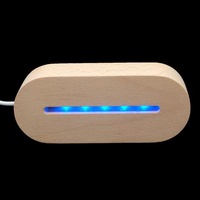 Nouvelle Tableau d'Affichage Lumineux Intelligent Réinscriptible Transparent, Veilleuse en Bois de Hêtre et Caoutchouc, Style Minimaliste Moderne, Panneau d'Écriture pour Messages d'Amour