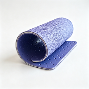 Baldosas de caucho para suelo de 10 mm antideslizantes, tapete para gimnasio interior y exterior, color morado - Product Image 1