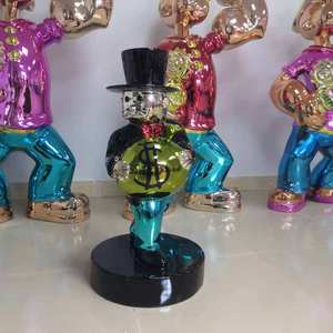Vente en gros, sculpture de monopole Alec en placage 80cm, statues de monopole grandeur nature, statue en résine Alec <span class=keywords><strong>Monopoly</strong></span> - Product Image 5