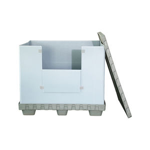 1025*730mm Customized Size <b>Plastic</b> Bulk <b>Box</b> Safe <b>Stacking</b> <b>Plastic</b> Gaylord Shipping <b>Box</b> for Construction Industry - Product Image 5