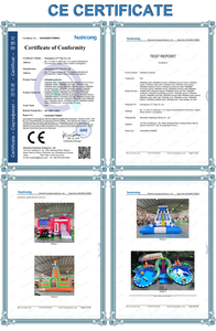 Toboggan aquatique gonflable géant de 5 à 9 m de haut, double toboggan <span class=keywords><strong>avec</strong></span> piscine à jets, PVC de 0,9 mm pour les fêtes d'enfants en plein air, parc aquatique - Product Image 6