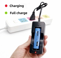 Chargeur de batterie universel 18650, station de charge rapide intelligente à fente unique pour lampe torche tactique, outils électriques, prise EU US