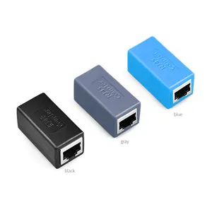 RJ45 kablo ethernet bağlantıları ağ uzatma LAN çoğaltıcı connector 8P8C Verbinding adaptörü Extender CAT567 kadın için kadın