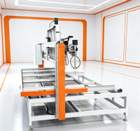 Machine automatique de découpe et de rainurage de mousse pour la production de doublures d'emballage de protection