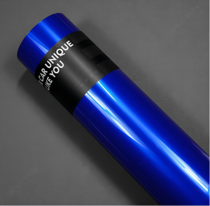Pellicola per Wrapping Auto PET Metallizzata Blu Reale 1,52*16m Finitura Lucida a Specchio con Rilascio d'Aria per Veicoli di Lusso - Product Image 1