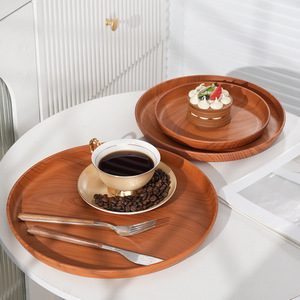 Plateau à thé, plateau à eau pour la maison, plateau circulaire pour hôtel, restaurant, <span class=keywords><strong>barbecue</strong></span>, pour un usage domestique - Product Image 2