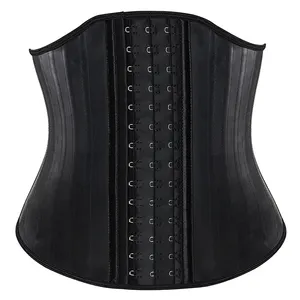 Latex Corset 25 thép xương bên thấp cắt eo huấn luyện viên Dây thắt lưng tập thể dục cơ thể Shapewear