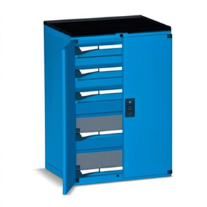 Fami Master Key Comfort <b>Drawer</b> Cabinet 36X27 3 <b>Drawers</b> Gentian Blue Ral5010 <b>Tool</b> Storage Cabinet - Product Image 2