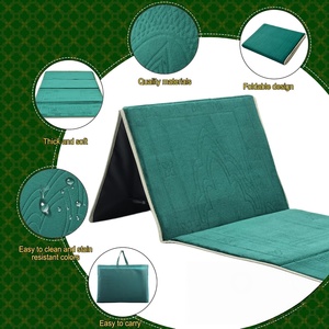 Fashion Portable Islamic Prayer <b>Mat</b> <b>Muslim</b> Travel Rug with Backrest - Product Image 4