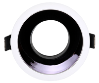 Anneau de montage en aluminium pour downlight LED, cadre pour spots MR16 GU10, couvercle de plafond, version fixe