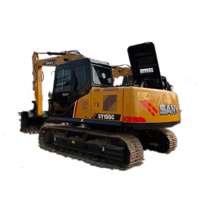 High Quality Sany SY155C Used Excavator 15ton Medium Crawler Hydraulic Landscaping excavators sy 135 155 for hot sale