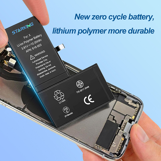 Mobile Phone Battery for iPhone 6s Plus 7 7plus 8 8plus X XR XS MAX 11 12 Mini 13Pro 14 15 16pro Max Battery for Phone Repair