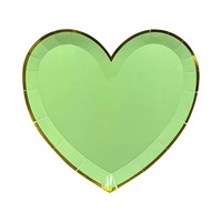 Assiettes en papier jetables en forme de cœur de la marque Padi pour la fête de mariage de la Saint-Valentin