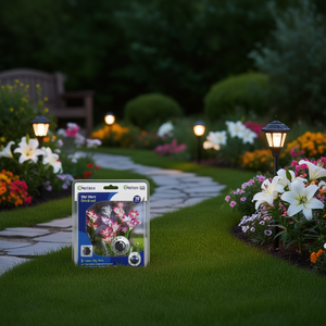 Cecirlov – lampes solaires en forme de fleur de lys, 2 pièces, étanches IP65, éclairage LED pour allée de jardin, éclairage décoratif extérieur pour cour et Patio - Product Image 2