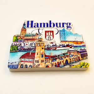 Magneti per Frigorifero in Resina con Stampa UV Personalizzata, Collezione di Souvenir di Viaggio, Tema Svizzera, Africa, Berlino - Product Image 3