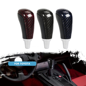 Pomo de cambio de fibra de carbono para Toyota Highlander Camry RAV4, diseño ergonómico, material de carbono real SFN134 - Product Image 1