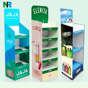 Support d'affichage au sol en carton personnalisé avec logo POP pour étagère en carton ondulé PP, présentoir de sol pour supermarché, rayonnage en carton pour magasin - Product Image 2