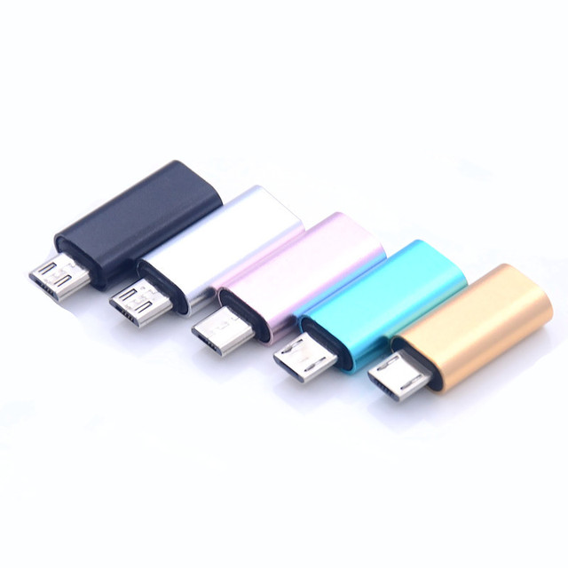 High Quality Wholesale 8pin Portable OTG Type micro usb female to type c male adapter