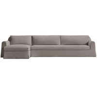 Canapé-lit trois places en tissu, style crème, design durable, idéal pour salon de villa moderne haut de gamme – Meilleures ventes