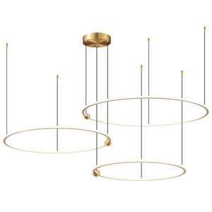 Lustre moderne minimaliste tout en cuivre, luxe léger, pour salon, chambre principale, salle à manger, éclairage nordique, lampes suspendues - Product Image 3