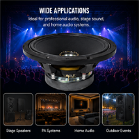 HDCX1065-44 Haut-parleur coaxial professionnel 10 pouces 400W RMS, 800W de crête, 8 Ohm pour moniteur de scène