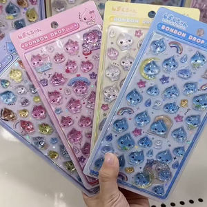Оптовые милые прозрачные 3D-наклейки с мультяшными животными (морской кролик, собака) для декора, для детей, мальчиков и девочек, рекламные подарки - Product Image 2