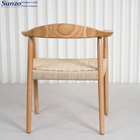 Chaise de salle à manger empilable moderne en bois massif naturel, durable, pour extérieur, maison, bureau, restaurant, café, Silla De Boda