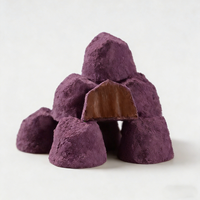 Bonbons au chocolat matcha/rose/truffe noire 60g, chocolat moelleux, boules de chocolat halal, chocolat fourré à la confiture, mini truffes au chocolat