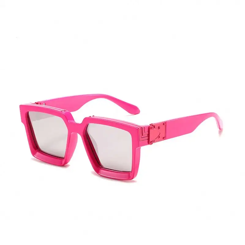 Hot Sale Fashion 2022 Men Women Square Oversized UV400 Black Big Frame Shades Brand Names Sunglasses