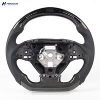Volant de voiture sport à 4 branches en cuir et fibre de carbone LED Hengxin HX Chevrolet Camaro Corvette C7 Chevy SS ZL1 2016-2023