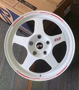 Jantes de voiture 5 branches en alliage d'aluminium, <span class=keywords><strong>15</strong></span>, 16, 18 pouces, pour voitures particulières, entraxes 4x100, 5x114.3, 8x100 ou 114.3 - Vente chaude - Product Image 1