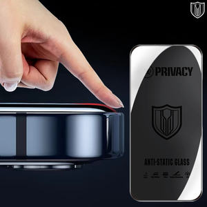 Protector de Pantalla de Vidrio Templado con Privacidad para iPhone 17 Pro Max - Anti-Espía XR 13 14 <span class=keywords><strong>Plus</strong></span> 15 16, Cobertura Total - Product Image 2