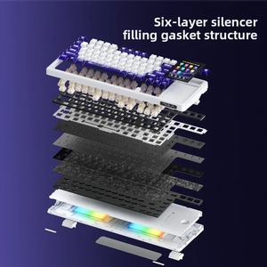 Aula L99 Pbt 8000MAh 3.98 Inch Màn Hình Hot Swap Ba-Chế Độ RGB Chơi Game Bàn Phím 3.98 Inch Màn Hình Hot Swap PC Gamer Máy Tính Để Bàn - Product Image 5