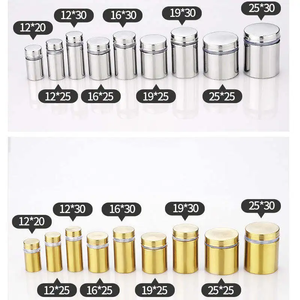 12*25mm attache en acier inoxydable panneau publicitaire clou à vis pour miroir en verre décoratif support de panneau publicitaire - Product Image 6