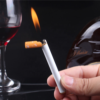 Pemantik Api Terbuka DEBANG Isi Ulang Pemantik Gas Bentuk Rokok Pemantik Api Roda Gerinda Pemantik Rokok Ukuran Mini Mudah Dibawa