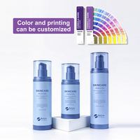 Flacon cosmétique sans air rechargeable de haute qualité 50ml 80ml 100ml, flacon pompe à vide vide pour emballage de soins de la peau, flacon de sérum en plastique
